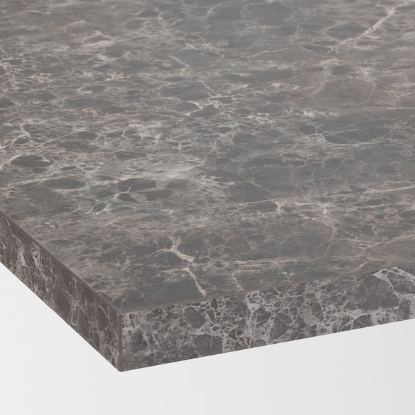IKEA EKBACKEN countertop for kitchen island, 74x42x1 1/8 in Dark Gray Marble Effect / Laminate, Ikea Ireland | 8047UAKZJ