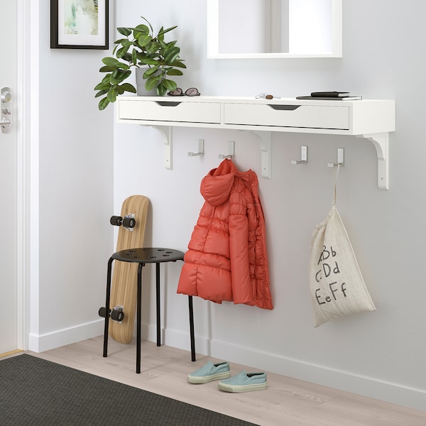 IKEA EKBY ALEX / RAMSHULT wall shelf, 46 7/8x11 3/8 in White / White, Ikea Ireland | 9725OANCI