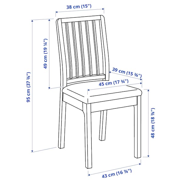 IKEA EKEDALEN Chair Dark Brown, Ikea Ireland | 5037DSHQY