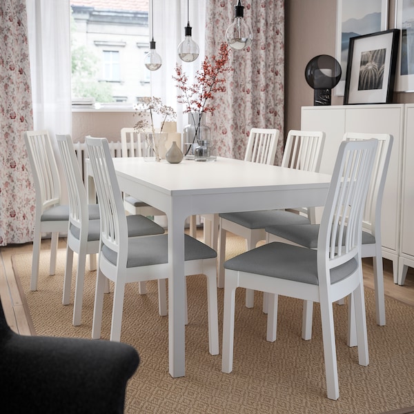 IKEA EKEDALEN Chair, Orrsta light gray White, Ikea Ireland | 9621ETALJ
