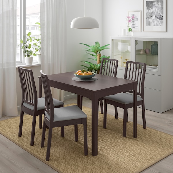 IKEA EKEDALEN Extendable table, dark brown, Min. length: 47 1/4 in, Ikea Ireland | 9804UNHEV