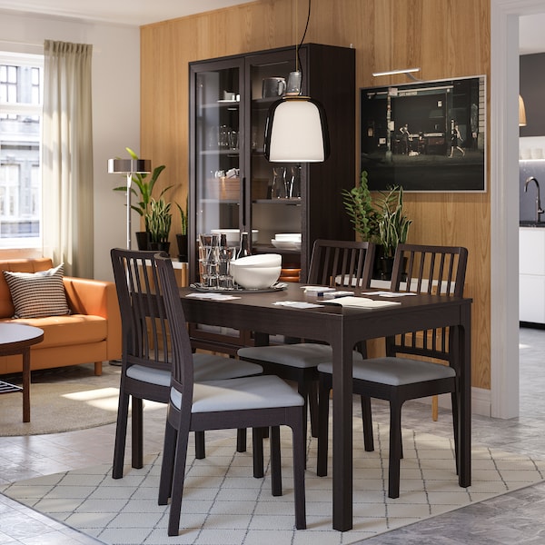 IKEA EKEDALEN Extendable table, dark brown, Min. length: 47 1/4 in, Ikea Ireland | 9804UNHEV