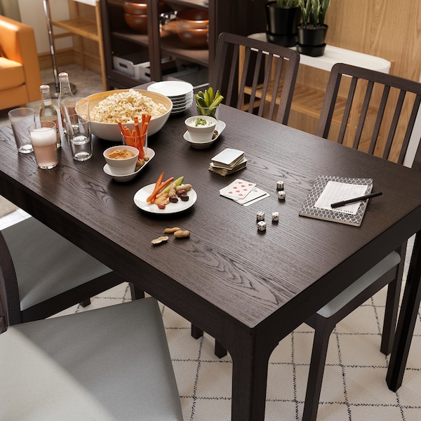 IKEA EKEDALEN Extendable table, dark brown, Min. length: 47 1/4 in, Ikea Ireland | 9804UNHEV