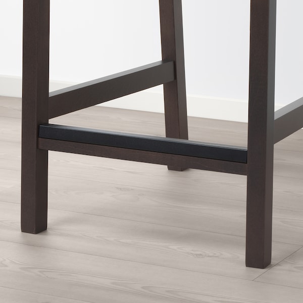 IKEA EKEDALEN bar stool with backrest, dark brown/Orrsta light gray, 24 3/8 in, Ikea Ireland | 9847WNCFU