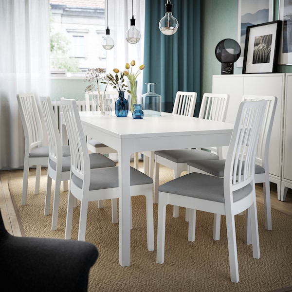 IKEA EKEDALEN extendable table, 47 1/4/70 7/8x31 1/2 in White, Ikea Ireland | 9075DMHTP