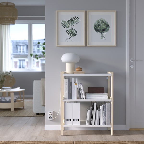 IKEA EKENABBEN open shelf unit, aspen/white, 27 1/2x13 3/8x33 7/8 in, Ikea Ireland | 1753CJMNF