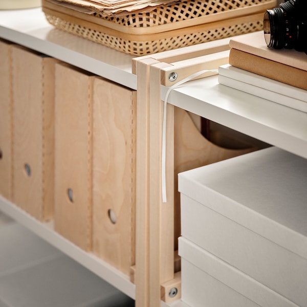 IKEA EKENABBEN open shelf unit, aspen/white, 27 1/2x13 3/8x33 7/8 in, Ikea Ireland | 1753CJMNF