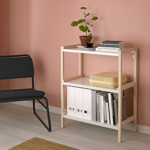 IKEA EKENABBEN open shelf unit, aspen/white, 27 1/2x13 3/8x33 7/8 in, Ikea Ireland | 1753CJMNF