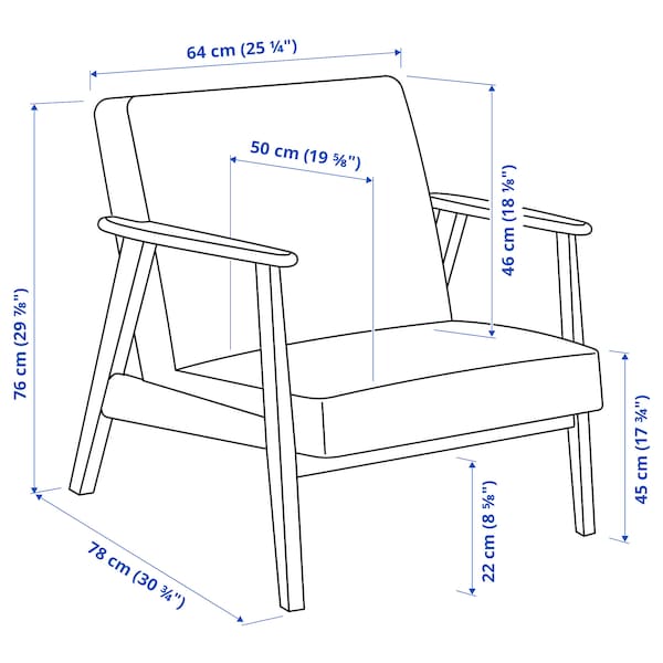 IKEA EKENÄSET armchair Kilanda Light Beige, Ikea Ireland | 4183RWGJS