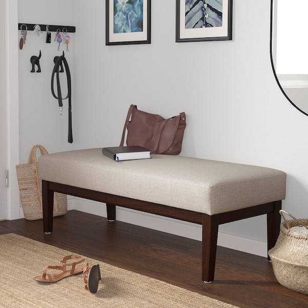 IKEA EKENÄSET bench , 44 1/8 in Kilanda Light Beige, Ikea Ireland | 1465IKMFR