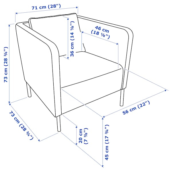 IKEA EKERÖ Armchair Bomstad Black, Ikea Ireland | 5864DCMZP
