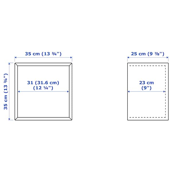 IKEA EKET cabine, 13 3/4x9 7/8x13 3/4 in Red / Brown, Ikea Ireland | 7813EZOTL