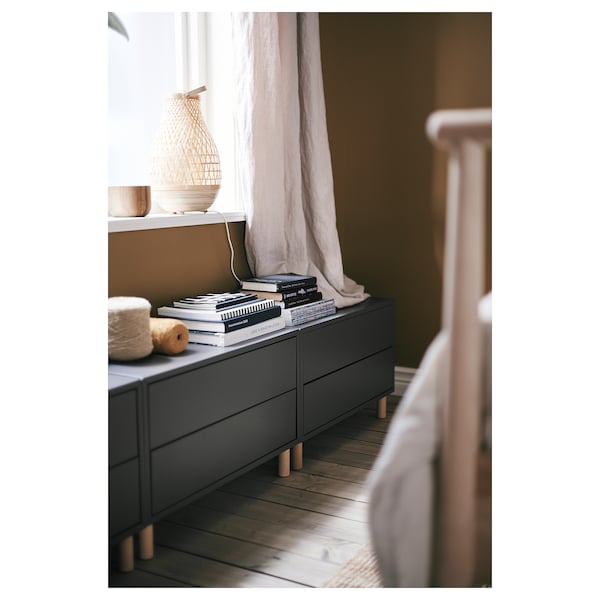 IKEA EKET cabinet with 2 drawers, dark gray, 27 1/2x13 3/4x13 3/4 in, Ikea Ireland | 9304JYMLS