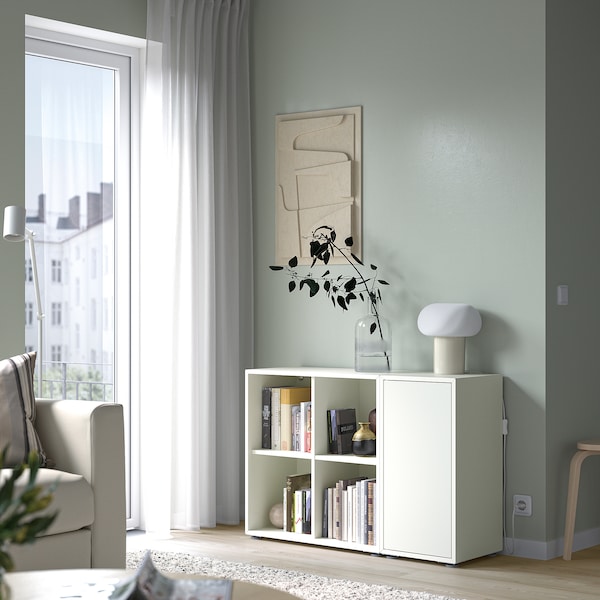 IKEA EKET storage combination with feet, 41 3/8x13 3/4x28 3/8 in White, Ikea Ireland | 8952EPNYV