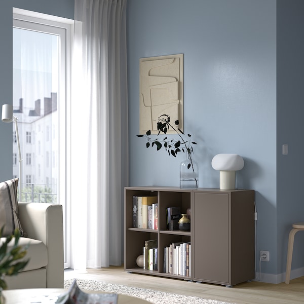 IKEA EKET storage combination with feet, 41 3/8x13 3/4x28 3/8 in Dark Gray, Ikea Ireland | 1270GZEVW