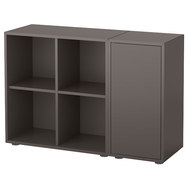 IKEA EKET storage combination with feet, 41 3/8x13 3/4x28 3/8 in Dark Gray, Ikea Ireland | 1270GZEVW