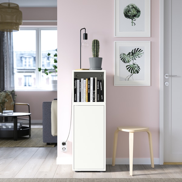 IKEA EKET storage combination with feet, 13 3/4x13 3/4x42 1/8 in White, Ikea Ireland | 0931GJVHP