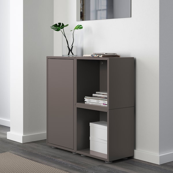 IKEA EKET storage combination with feet, 27 1/2x13 3/4x28 3/8 in Dark Gray, Ikea Ireland | 4589UMKQV
