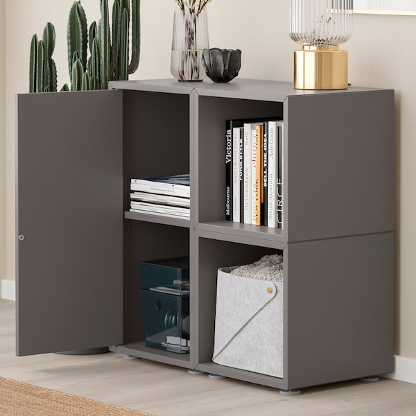 IKEA EKET storage combination with feet, 27 1/2x13 3/4x28 3/8 in Dark Gray, Ikea Ireland | 4589UMKQV