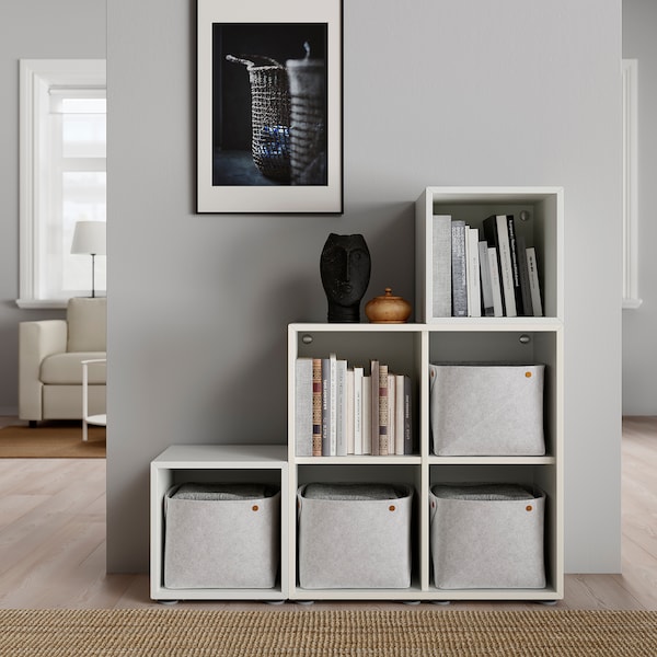 IKEA EKET storage combination with feet, 41 3/8x13 3/4x42 1/8 in White, Ikea Ireland | 1968VYGCE