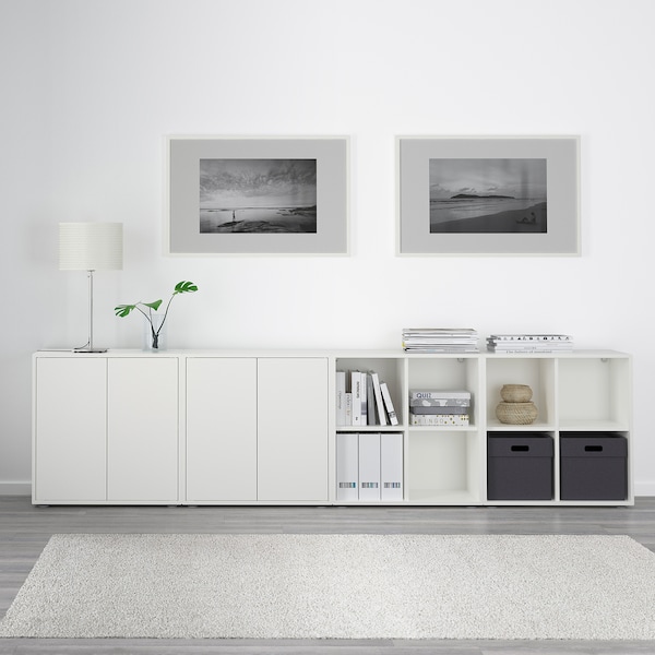 IKEA EKET storage combination with feet, 110 1/4x13 3/4x28 3/8 in White, Ikea Ireland | 2549YGBIQ