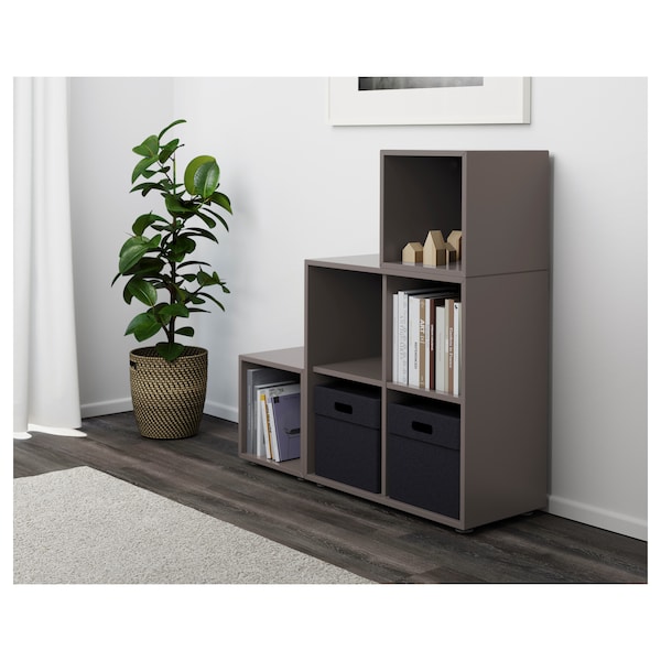 IKEA EKET storage combination with feet, 41 3/8x13 3/4x42 1/8 in Dark Gray, Ikea Ireland | 0647OPINB