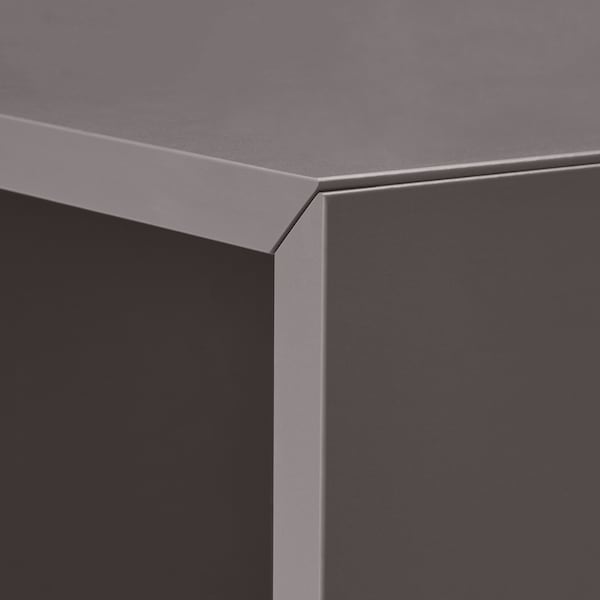 IKEA EKET storage combination with legs, 13 3/4x13 3/4x31 1/2 in White Dark Gray / Wood, Ikea Ireland | 3458KCQXZ
