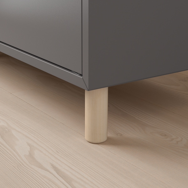 IKEA EKET storage combination with legs, 27 1/2x13 3/4x31 1/2 in Dark Gray / Wood, Ikea Ireland | 2574MDWST