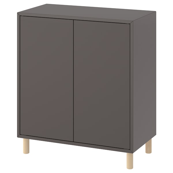 IKEA EKET storage combination with legs, 27 1/2x13 3/4x31 1/2 in Dark Gray / Wood, Ikea Ireland | 2574MDWST