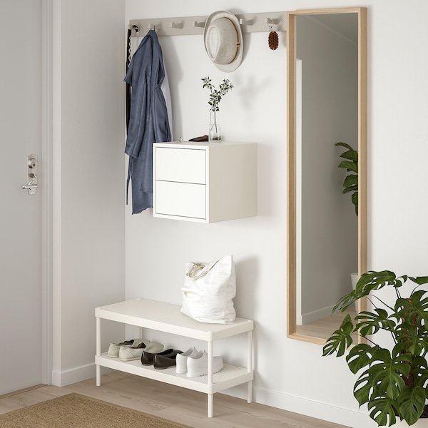 IKEA EKET wall cabinet with 2 drawers, 13 3/4x13 3/4x13 3/4 in White, Ikea Ireland | 1803UNXOC