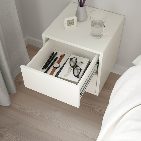 IKEA EKET wall cabinet with 2 drawers, 13 3/4x13 3/4x13 3/4 in White, Ikea Ireland | 1803UNXOC
