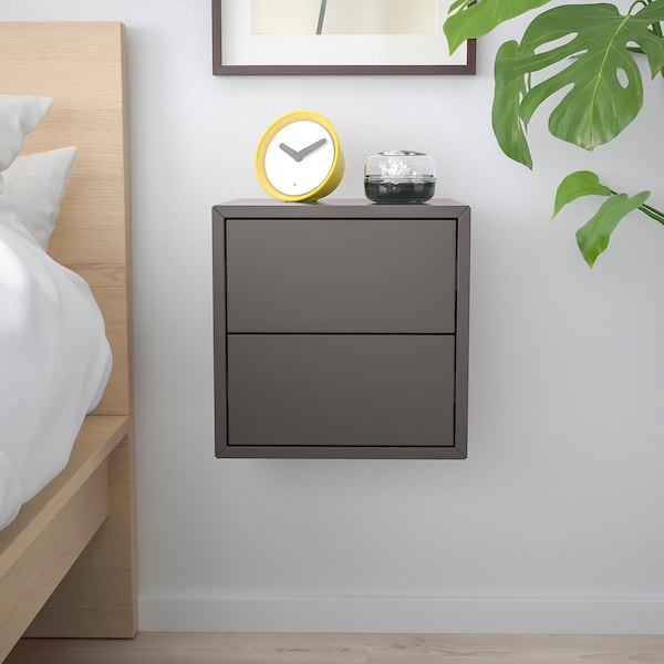 IKEA EKET wall cabinet with 2 drawers, 13 3/4x13 3/4x13 3/4 in Dark Gray, Ikea Ireland | 2031GSYAT