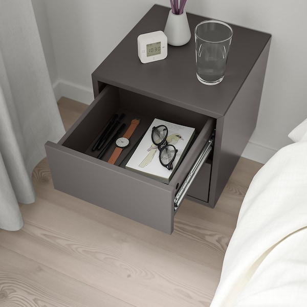 IKEA EKET wall cabinet with 2 drawers, 13 3/4x13 3/4x13 3/4 in Dark Gray, Ikea Ireland | 2031GSYAT