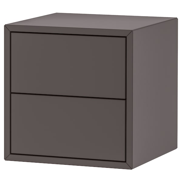 IKEA EKET wall cabinet with 2 drawers, 13 3/4x13 3/4x13 3/4 in Dark Gray, Ikea Ireland | 2031GSYAT