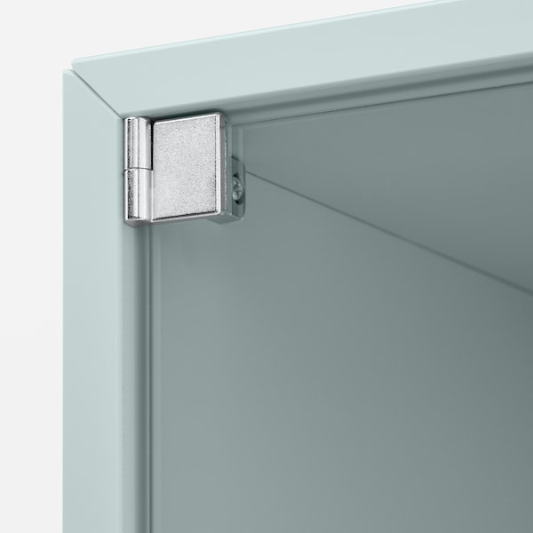 IKEA EKET wall cabinet with glass door, 13 3/4x9 7/8x13 3/4 in Light Gray / Blue, Ikea Ireland | 8302CGWOQ