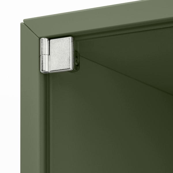 IKEA EKET wall cabinet with glass door, 13 3/4x13 3/4x13 3/4 in Gray / Green, Ikea Ireland | 1830CKLIV