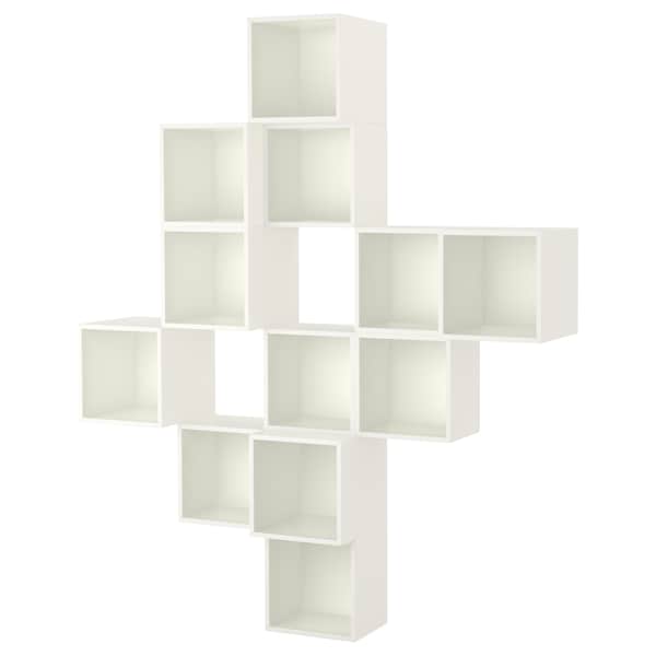 IKEA EKET wall-mounted cabinet combination, 68 7/8x13 3/4x82 5/8 in White, Ikea Ireland | 5937BNYAF