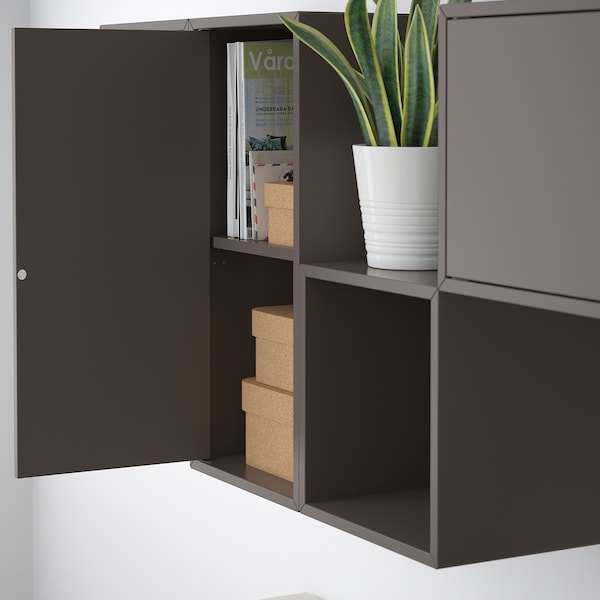 IKEA EKET wall-mounted cabinet combination, 68 7/8x13 3/4x27 1/2 in Dark Gray, Ikea Ireland | 0328SFNMP