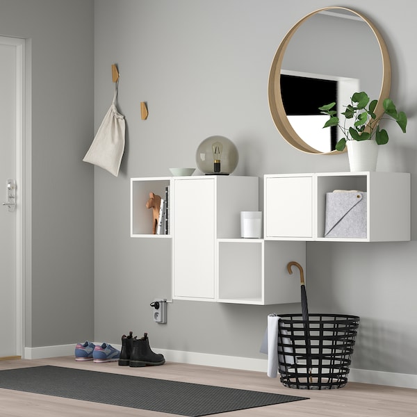 IKEA EKET wall-mounted cabinet combination, 68 7/8x13 3/4x27 1/2 in White, Ikea Ireland | 4261XIJFS