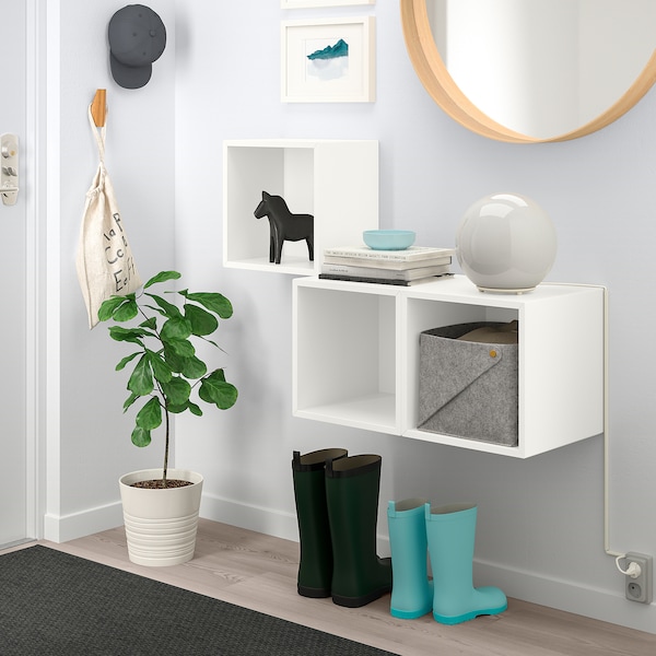 IKEA EKET wall-mounted cabinet combination, 41 3/8x13 3/4x27 1/2 in White, Ikea Ireland | 5364QRGDT