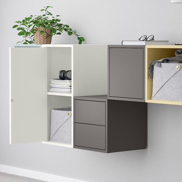 IKEA EKET wall-mounted cabinet combination, 68 7/8x13 3/4x27 1/2 in White / Multicolor, Ikea Ireland | 5482MWCDI