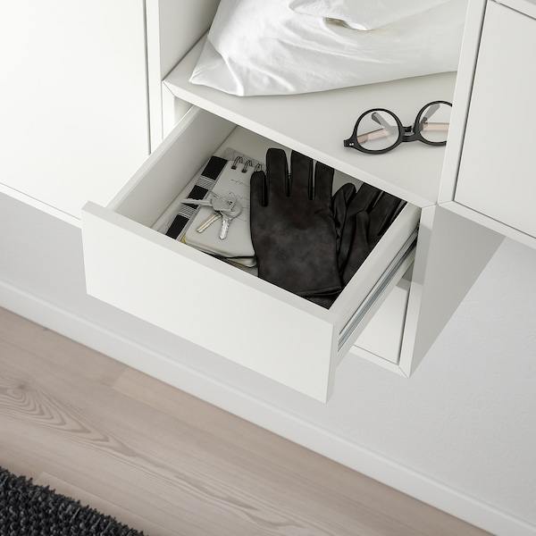 IKEA EKET wall-mounted cabinet combination, 68 7/8x13 3/4x27 1/2 in White, Ikea Ireland | 3810FTVHR