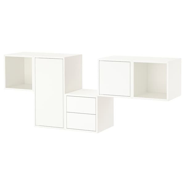 IKEA EKET wall-mounted cabinet combination, 68 7/8x13 3/4x27 1/2 in White, Ikea Ireland | 3810FTVHR