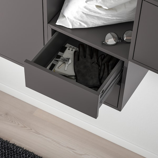 IKEA EKET wall-mounted cabinet combination, 68 7/8x13 3/4x27 1/2 in Dark Gray, Ikea Ireland | 3708FDSIA