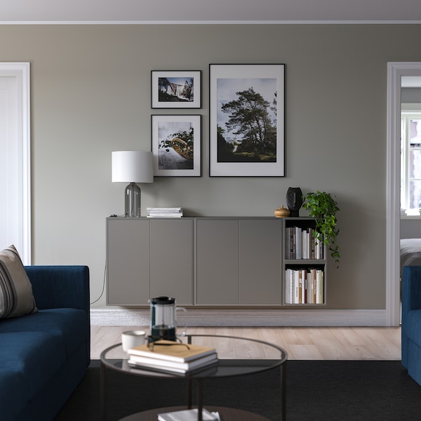 IKEA EKET wall-mounted cabinet combination, 68 7/8x13 3/4x27 1/2 in Dark Gray, Ikea Ireland | 1352NSRDC