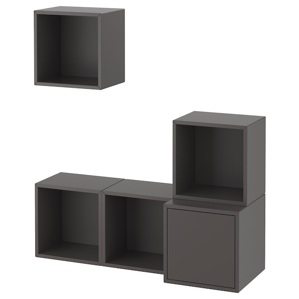 IKEA EKET wall-mounted cabinet combination, 41 3/8x13 3/4x47 1/4 in Dark Gray, Ikea Ireland | 5890LXQDN