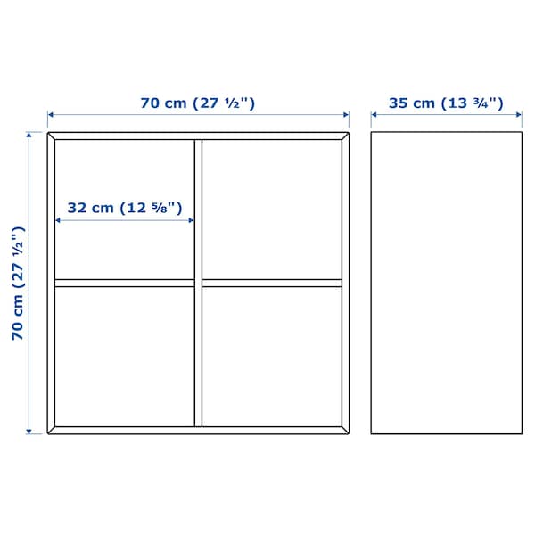 IKEA EKET wall-mounted shelf unit, 27 1/2x13 3/4x27 1/2 in White, Ikea Ireland | 2709CIPYT