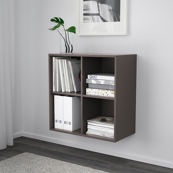IKEA EKET wall-mounted shelf unit, 27 1/2x13 3/4x27 1/2 in Dark Gray, Ikea Ireland | 2098VFBTM