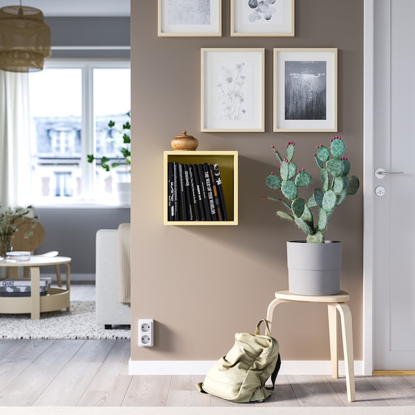 IKEA EKET wall-mounted shelving unit, 13 3/4x9 7/8x13 3/4 in Pale Yellow, Ikea Ireland | 4059VLWTN