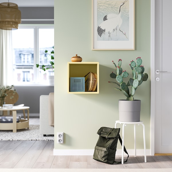 IKEA EKET wall-mounted shelving unit, 13 3/4x13 3/4x13 3/4 in Pale Yellow, Ikea Ireland | 5083WXTVS